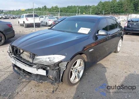 2013 BMW 550I xDrive из США, поврежденный, VIN WBAFU9C58DDY72125